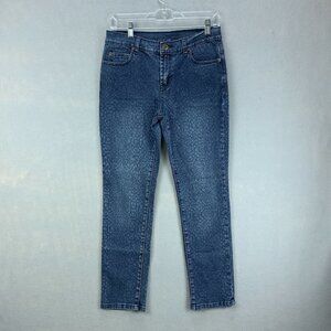 Diane Gilman DG2 Womens Jeans 4P 4 x‎ 27 Petite Tapered Mid Rise Stretch